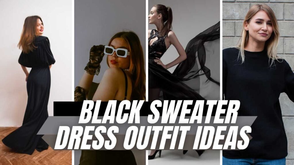 16 Chic Black Sweater Dress Outfit Ideas for Winter Style