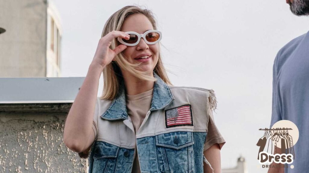 Casual Cool with a Midi Dress and Denim Vest