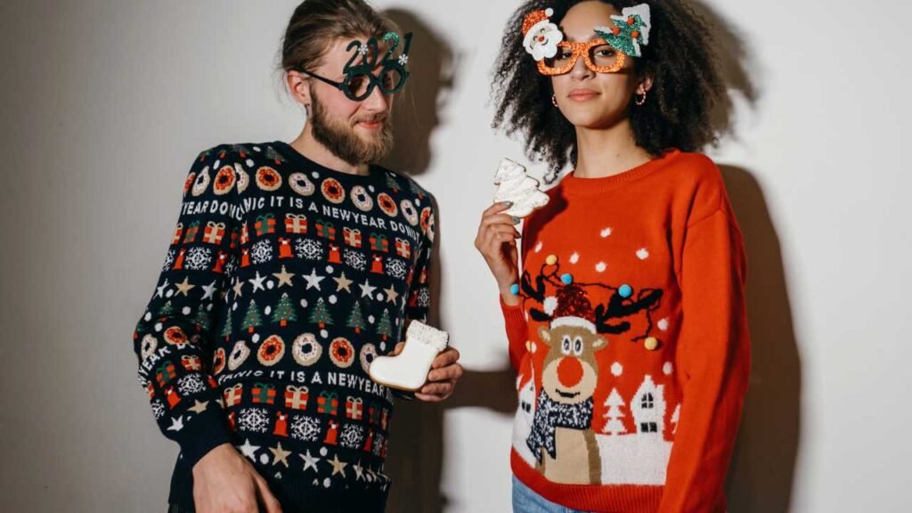 Cheerful Holiday Sweater Sets